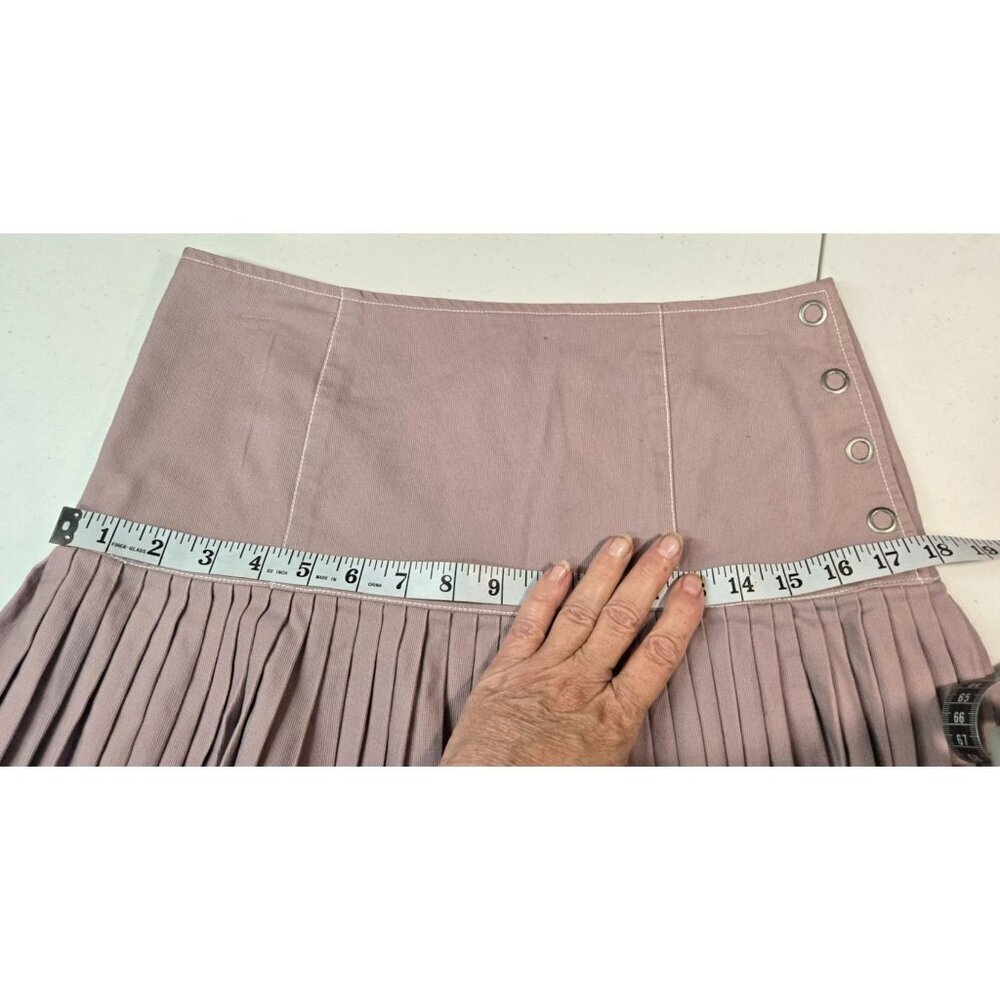 Pleated Mini Skirt Lavender Sz M by Bobby J Tennis Skirt Cotton Coquette - Picture 14 of 15